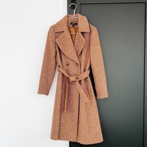 Nordstrom HALOGEN x ATLANTIC-PACIFIC Herringbone Coat size 4